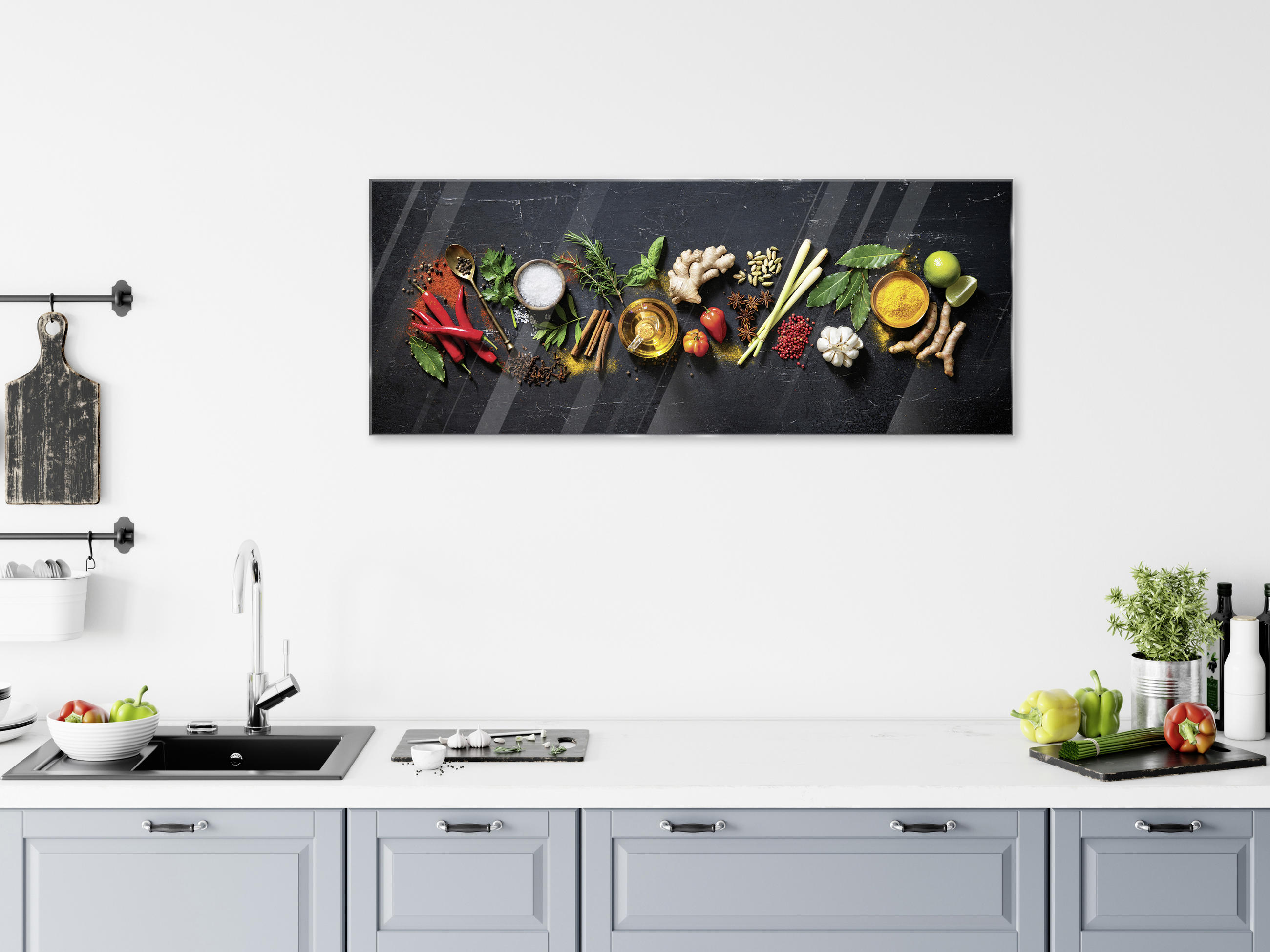 GLASBILD 50/125 cm  - Multicolor, LIFESTYLE, Glas (50/125cm)