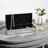 SCHMUCKBOX - Klar/Silberfarben, Glas (25,7/10,7/6,7cm) - Ambia Home