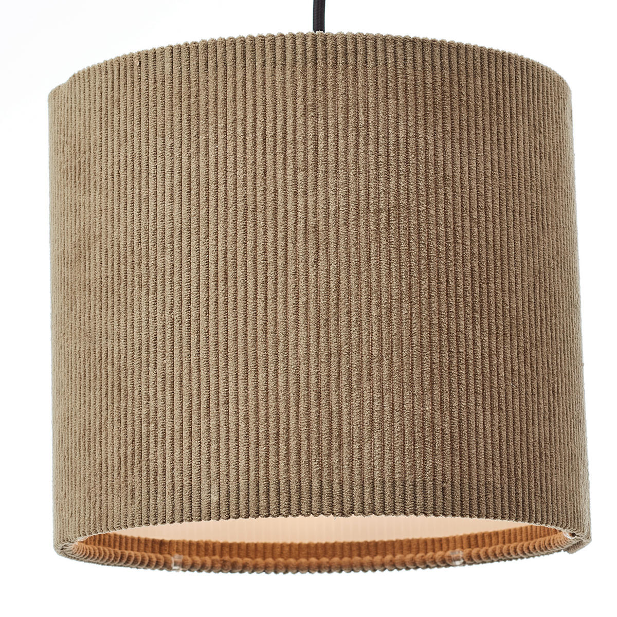 PENDELLEUCHTE 94/23/150 cm    - Beige, Konventionell, Textil/Metall (94/23/150cm) - Brilliant