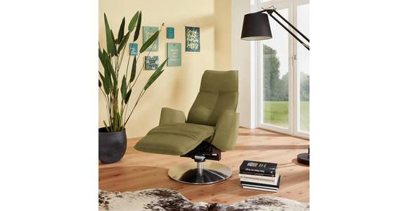 RELAXSESSEL in Textil Hellgrün  - Anthrazit/Hellgrün, Design, Textil/Metall (71/114/84cm) - Johann Jakob