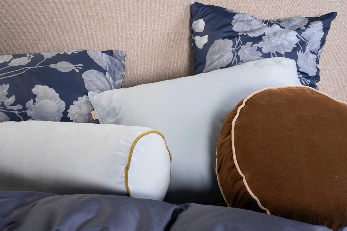 POSTELJNINA 200/200 cm saten modra  - modra, Konvencionalno, tekstil (200/200cm) - Essenza