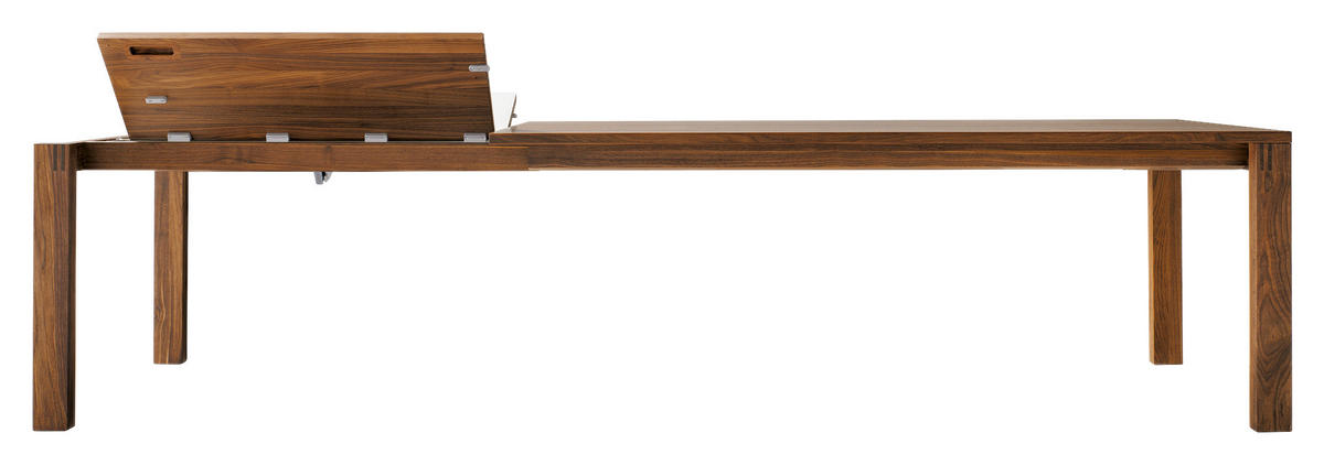 ESSTISCH in Holz 250(350)/100/75 cm  - Nussbaumfarben, Design, Holz (250(350)/100/75cm) - Team 7