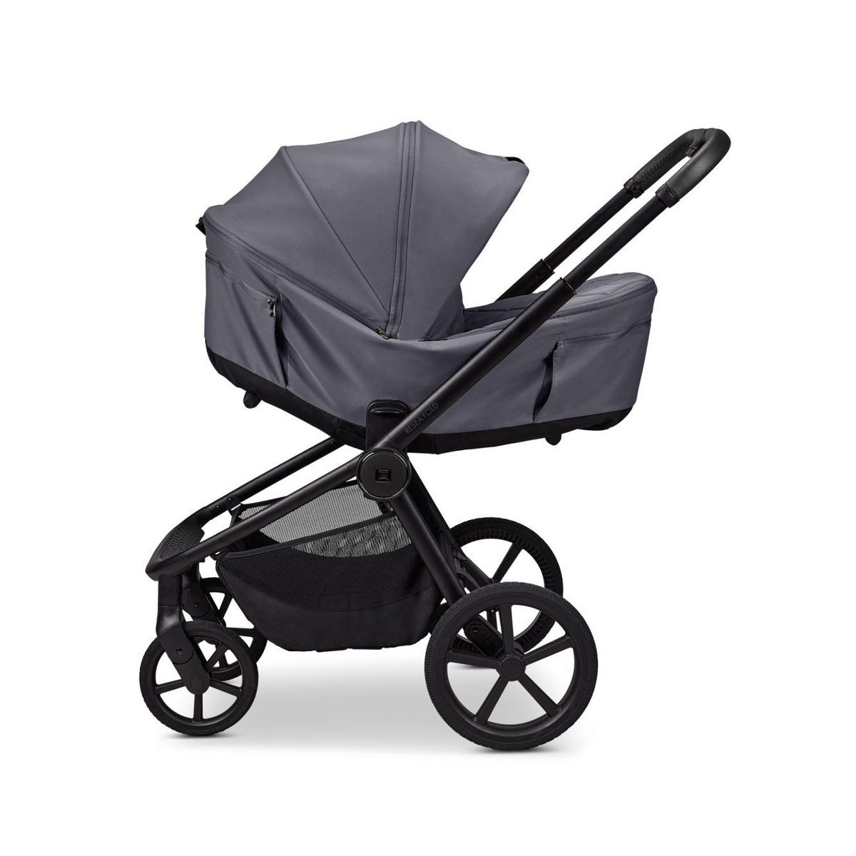 KOMBIKINDERWAGEN  Resea Fold   - Hellgrau/Braun, LIFESTYLE, Textil/Metall (116/57/94cm) - Moon