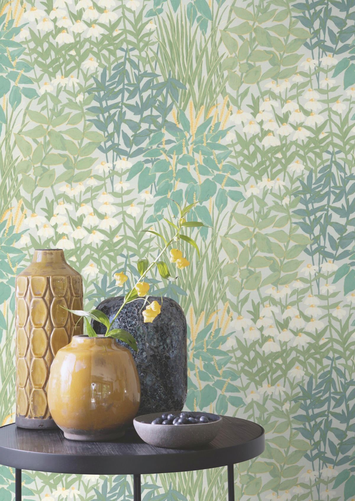 TAPETE - Blau, Natur, Textil (600/53cm) - Tesa