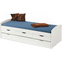 KREVET    205/63/98 cm  bela  - bela, Moderno, drvo (205/63/98cm) - Carryhome