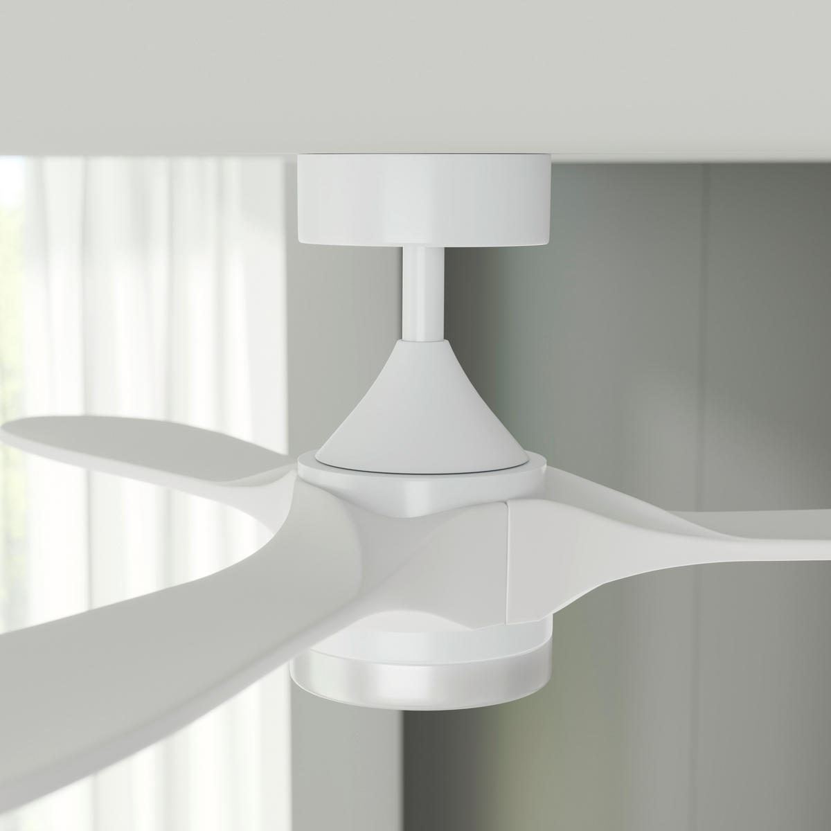VENTILATOR STROPNI  bijela   bijela   - bijela, Basics, metal/plastika (132/35cm) - Mican
