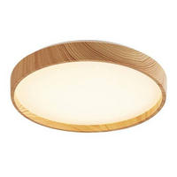STROPNÍ LED SVÍTIDLO, 27/27/6 cm - barvy dubu, Basics, kov/plast (27/27/6cm)