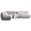 ECKSOFA in Cord Grau  - Grau, Trend, Textil (210/315cm) - Livetastic