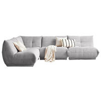 ECKSOFA Grau Cord  - Grau, Trend, Textil (210/315cm) - Livetastic