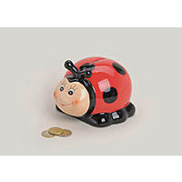 SPARDOSE - Rot/Schwarz, Basics, Keramik (12/10/10cm)