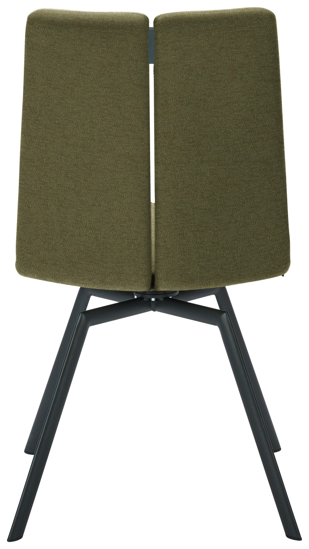 STUHL  Lederauswahl, Stoffauswahl, Typenauswahl Struktur  - Anthrazit/Grün, Design, Textil/Metall (50/92/64cm) - Venjakob