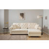 ECKSOFA Arles Creme  - Buchefarben/Creme, Design, Holz/Textil (266/161cm) - MID.YOU