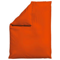 BETTDECKENBEZUG KNITTED JERSEY Jersey 155/220 cm  - Dunkelorange, Basics, Textil (155/220cm) - Schlafgut