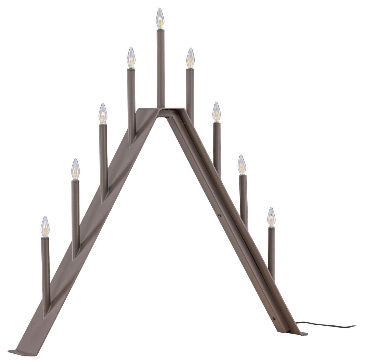 WEIHNACHTSPYRAMIDE  - Braun, Basics, Metall (64/64/9cm) - P & B