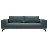 2-SITZER-SOFA in Chenille Anthrazit  - Anthrazit/Schwarz, Design, Holz/Textil (260/87/95cm) - MID.YOU