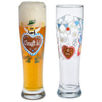 GLÄSERSET Brauchzeit Weizen  2-teilig  - Blau/Transparent, Basics, Glas (16,2/8,1/26,6cm) - Ritzenhoff