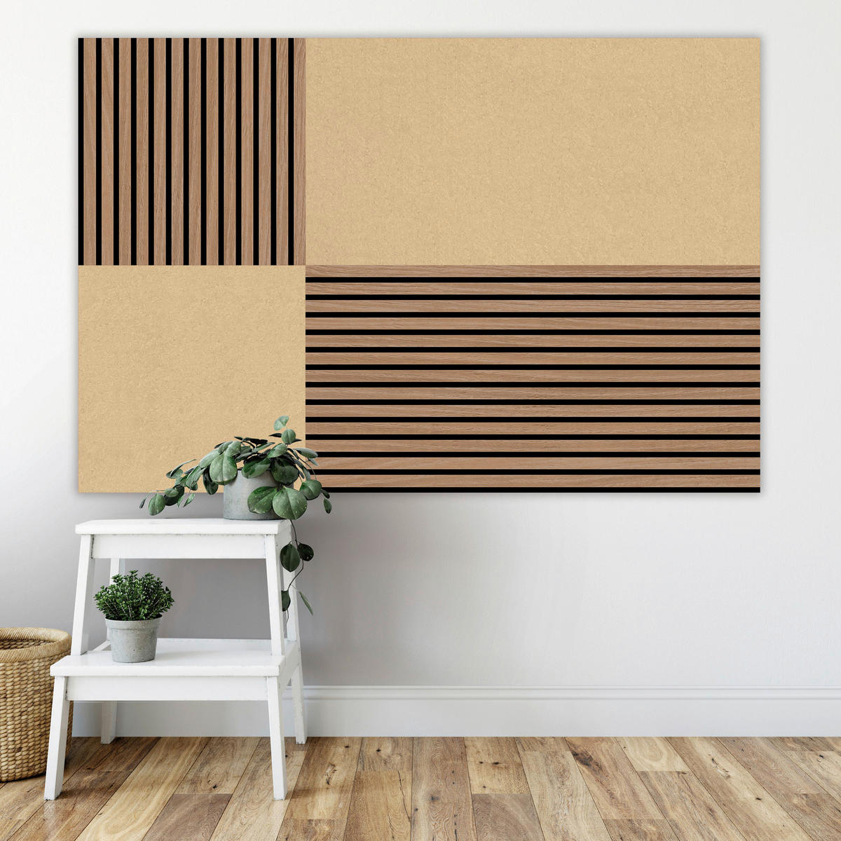 AKUSTIKPANEEL Modular Wall System rPet 52/52/0,6 cm  - Beige, MODERN, Kunststoff/Textil (52/52/0,6cm) - Jangal