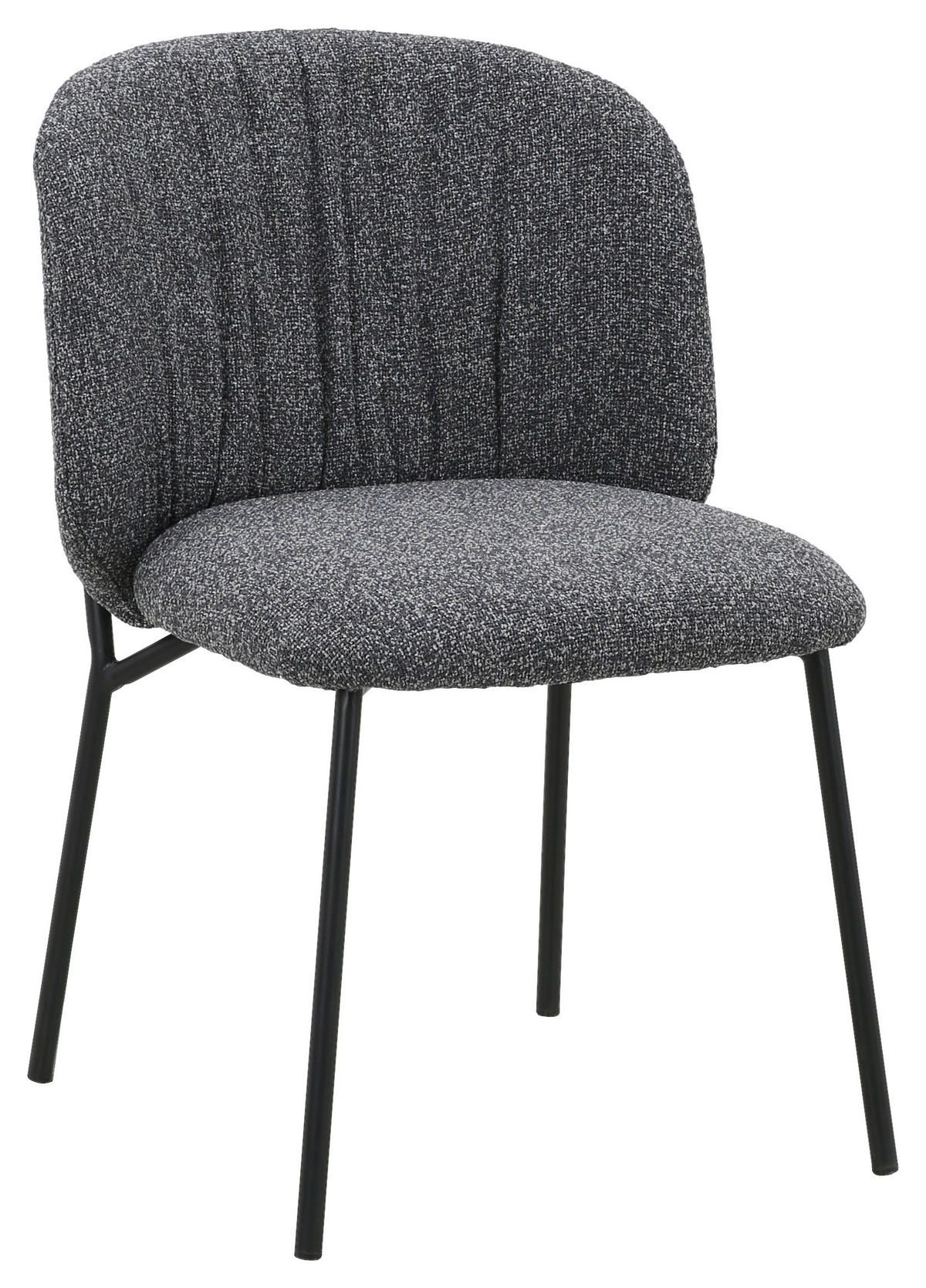 STOL   vävt tyg  - mörkgrå/svart, Modern, metall/textil (48/79/59cm) - Carryhome