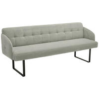 SITZBANK 217/85/69 cm Cord Greige Metall  - Greige/Schwarz, Design, Textil/Metall (217/85/69cm) - Musterring