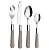 BESTECKSET Bistro 16-teilig Edelstahl  - Grau, Design, Kunststoff/Metall - Echtwerk