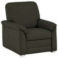 SESSEL Chenille Dunkelgrün  - Dunkelgrün/Alufarben, Konventionell, Textil/Metall (88/96/89cm) - Beldomo Comfort