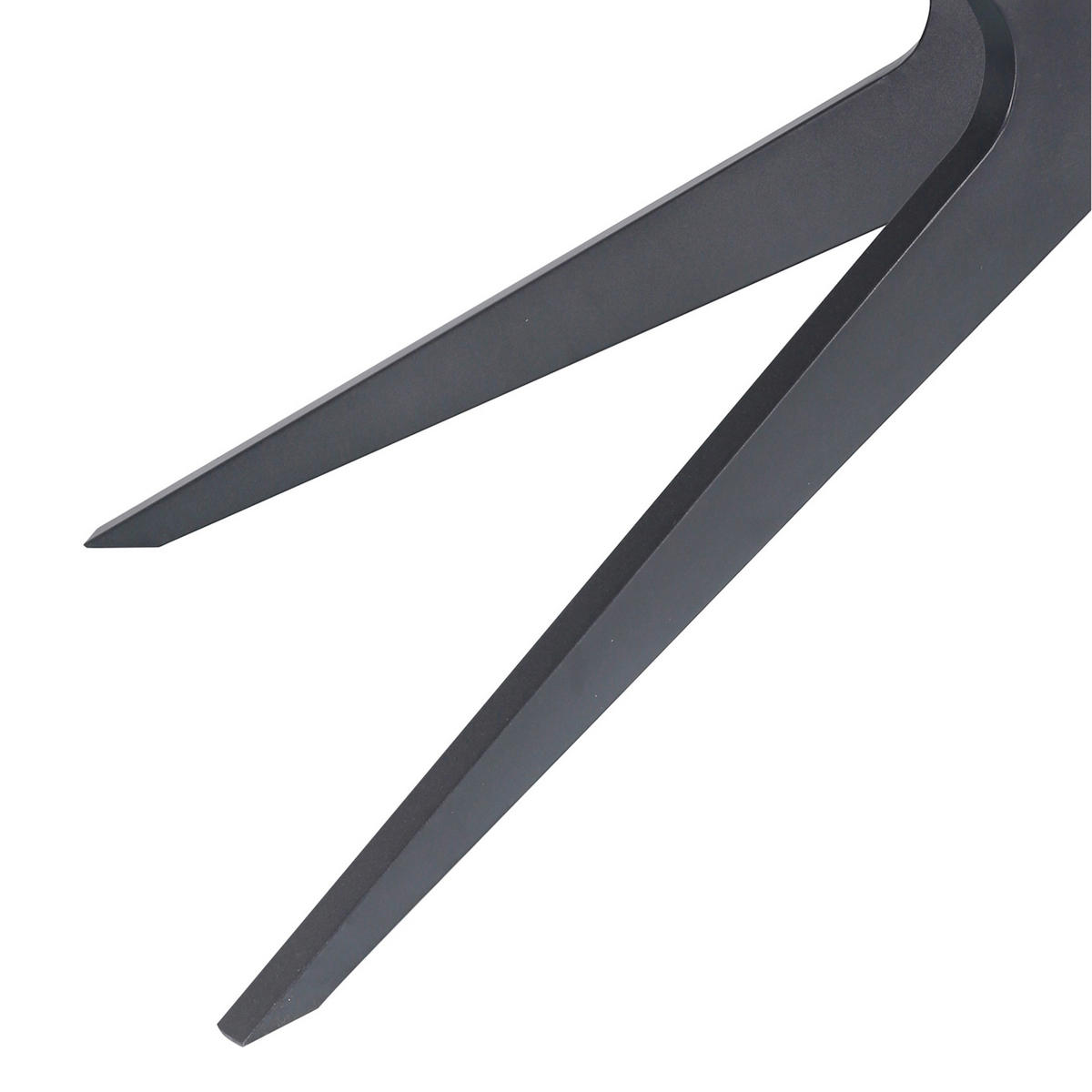 ESSTISCH 160/90/76 cm Nachbildung  Metall, Holzwerkstoff gastro- und objekttauglich rechteckig Schwarz  - Schwarz, MODERN, Holzwerkstoff/Metall (160/90/76cm) - MID.YOU
