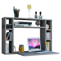 LAPTOPTISCH 90/20/60 cm klappbar, Wandmontage, Regal  - Grau, KONVENTIONELL, Holzwerkstoff (90/20/60cm) - MID.YOU