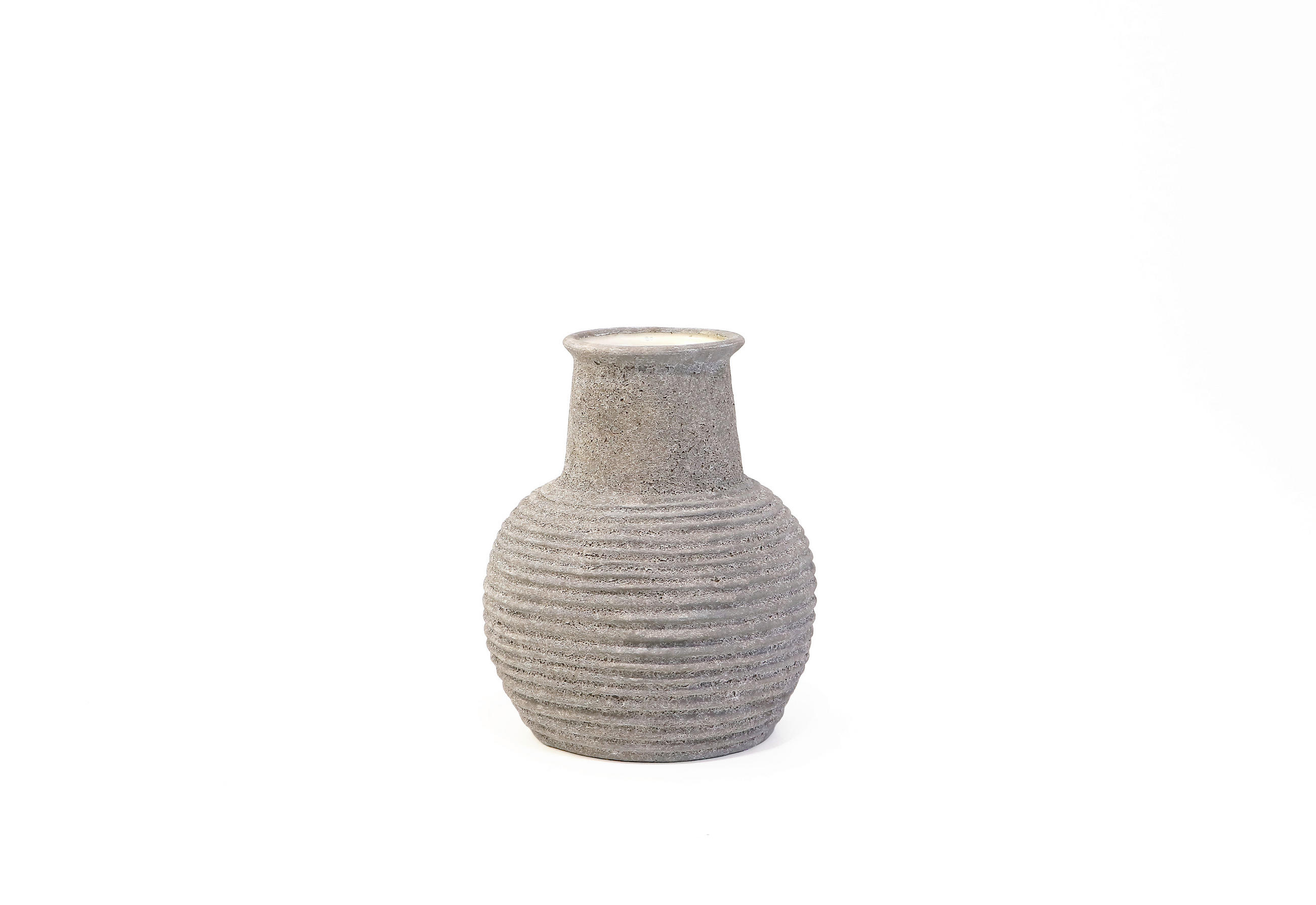 VÁZA, keramika, 34 cm - světle hnědá, Trend, keramika (24/28cm) - Ambia Home