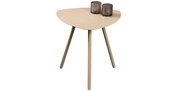 BEISTELLTISCH Creme  - Creme, Design, Metall (50/50/50cm) - Xora