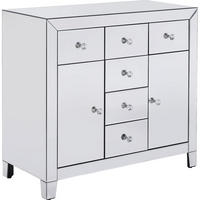 KOMMODE  in 88/84/41 cm  - Klar/Weiß, Design, Glas/Holzwerkstoff (88/84/41cm) - Kare-Design