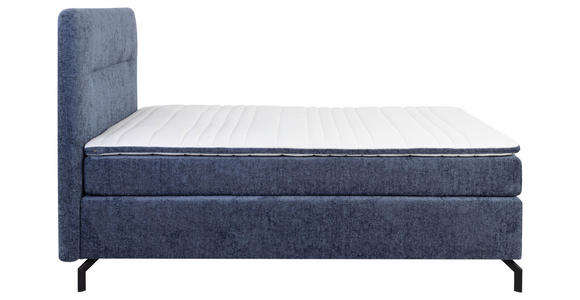 BOXSPRINGBETT 140/200 cm  in Blau  - Blau/Schwarz, Design, Textil/Metall (140/200cm) - Esposa