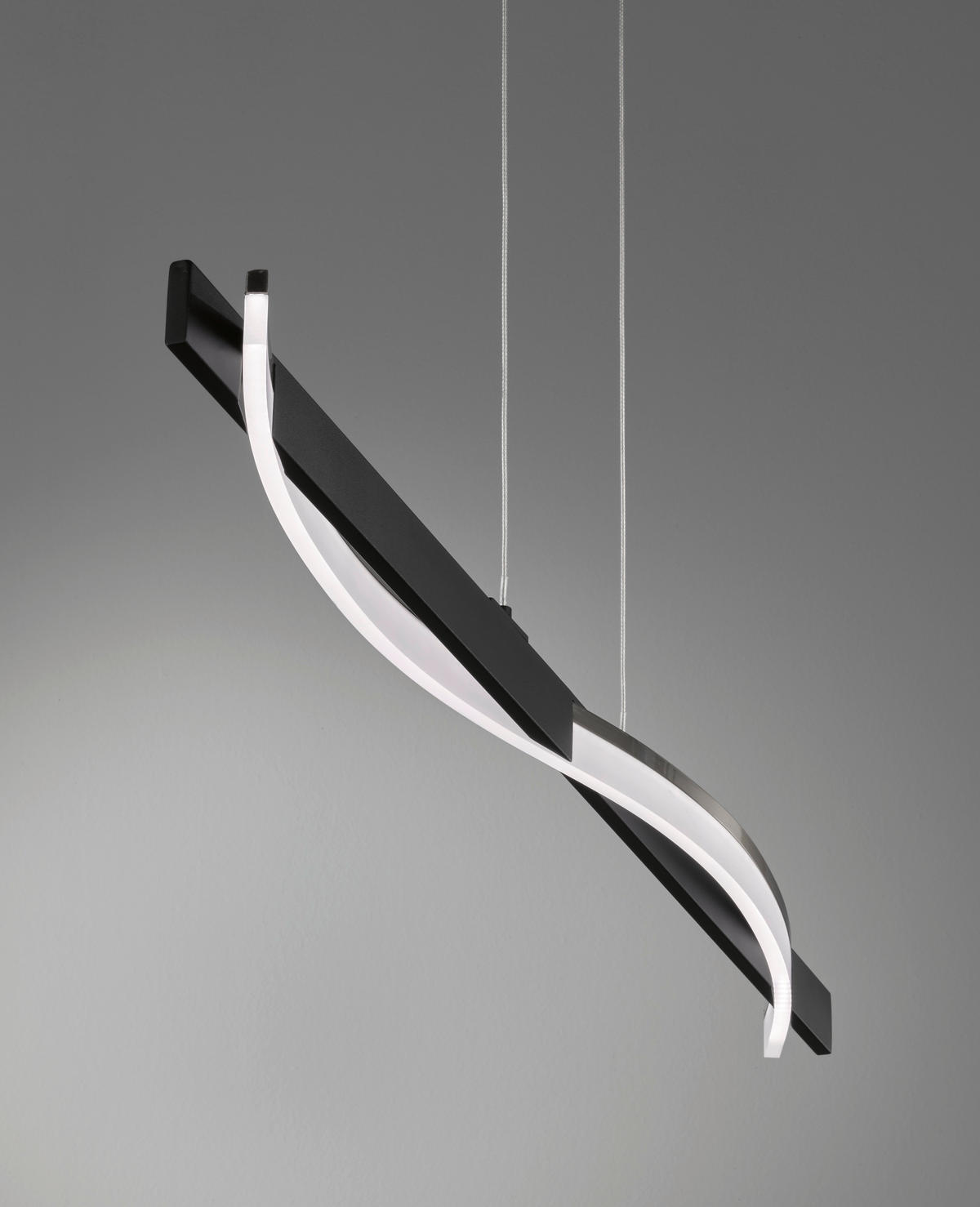 LED-HÄNGELEUCHTE 7,00/95,00/160 cm    - Schwarz, Trend, Metall (7,00/95,00/160cm) - Fischer & Honsel