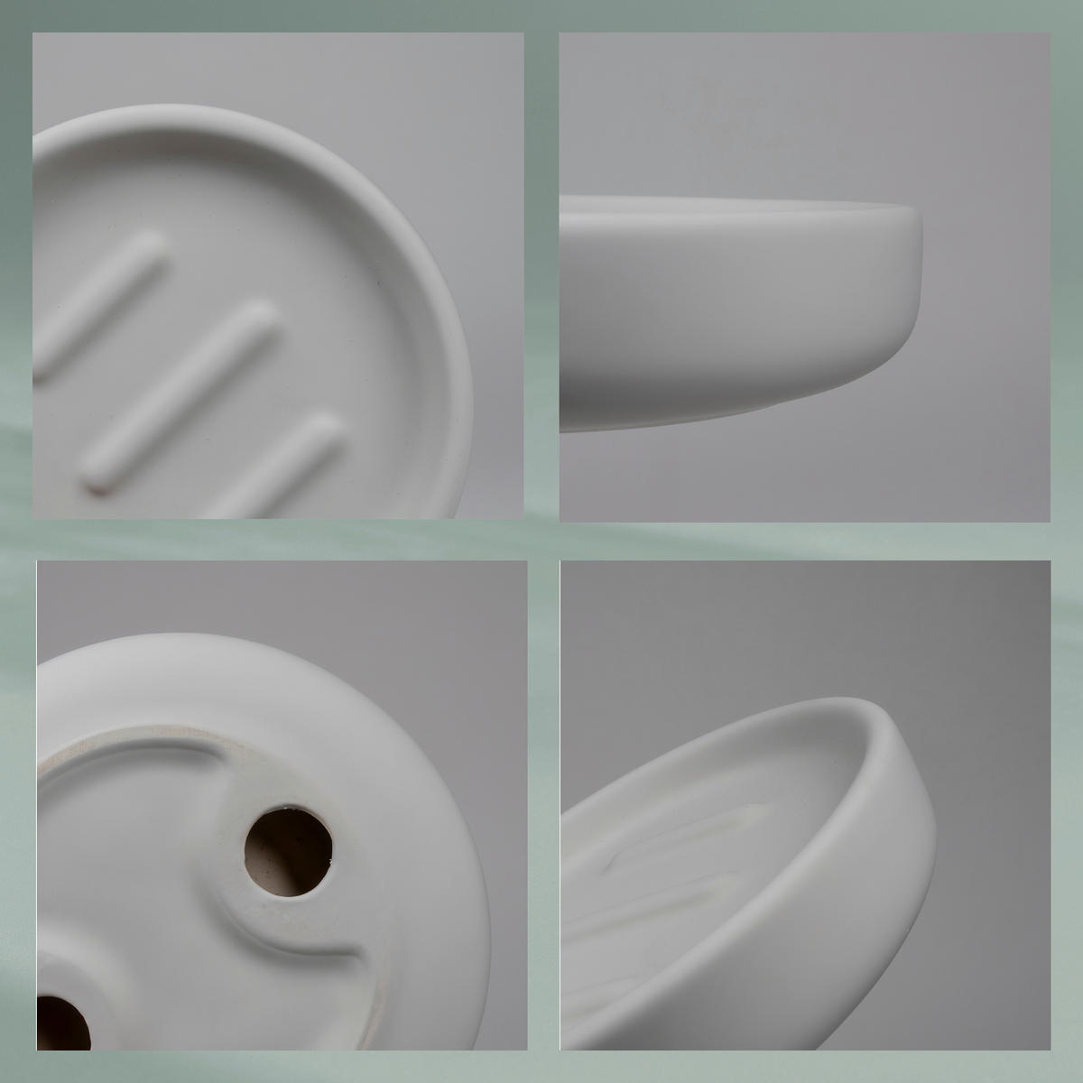 SEIFENSCHALE - Hellgrau, Basics, Keramik (11,5/3cm) - Kela