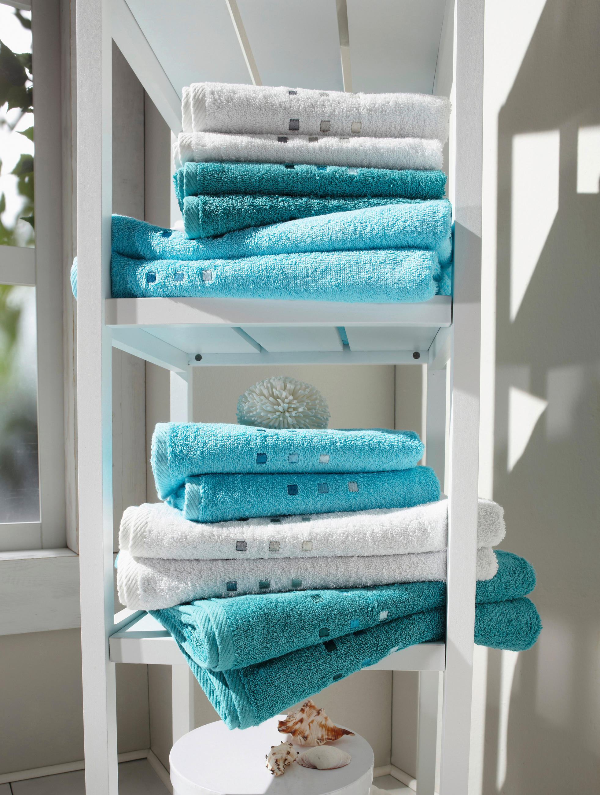 HANDTUCH Quattro  - Weiß, Basics, Textil (50/100cm) - Esposa