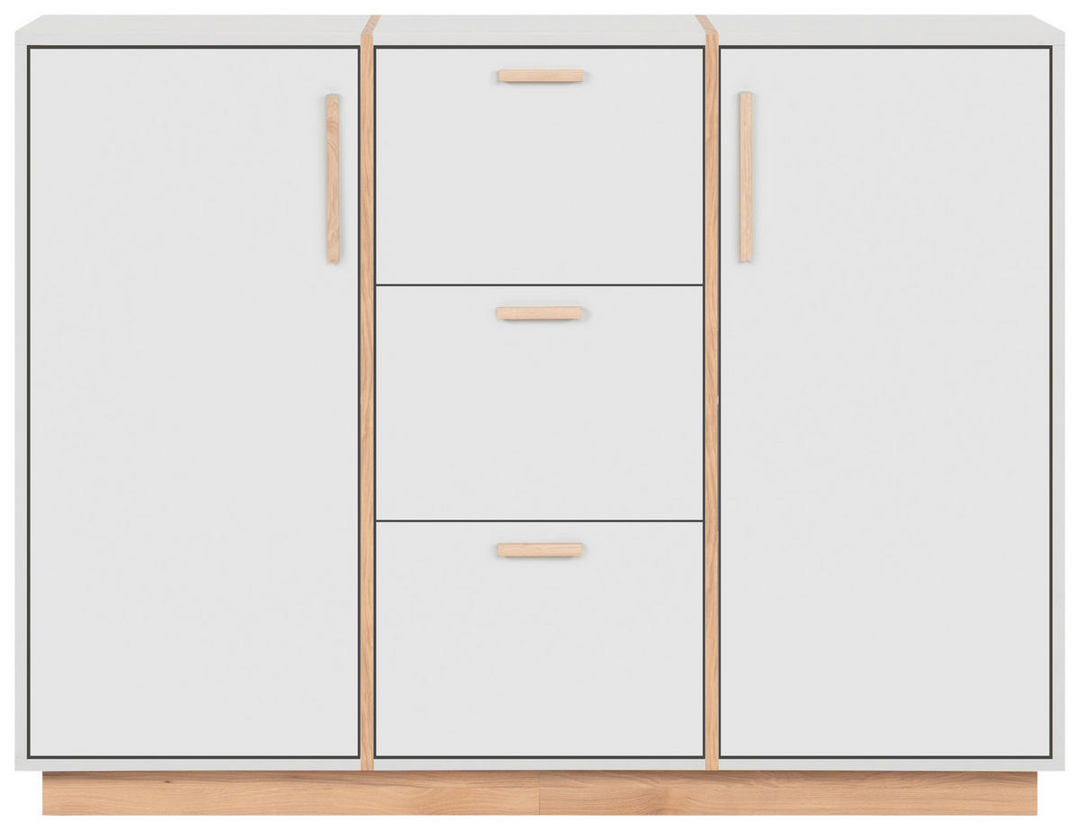 KOMMODE  in 122/94/40 cm  - Beige/Grau, KONVENTIONELL, Holzwerkstoff (122/94/40cm) - Livetastic