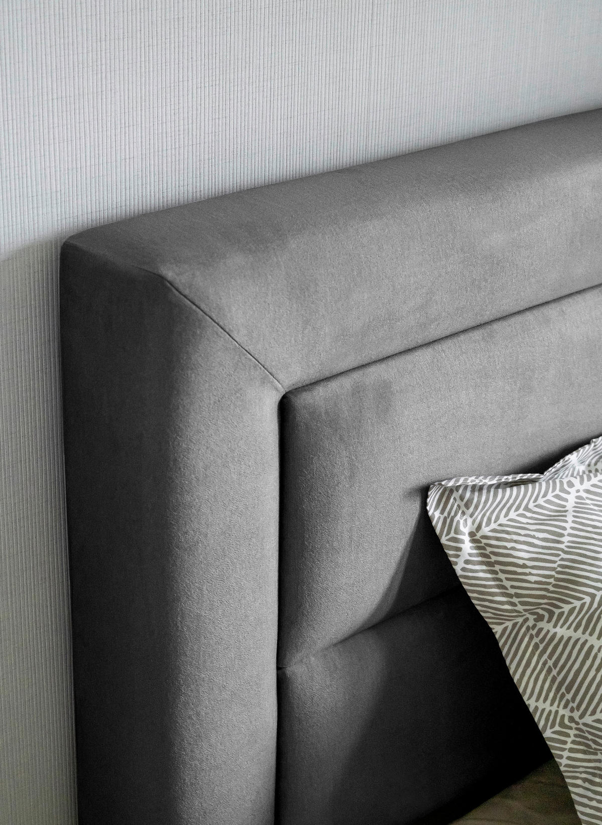 BOXBETT 180/200 cm  in Grau  - Silberfarben/Grau, MODERN, Holz/Kunststoff (180/200cm) - MID.YOU