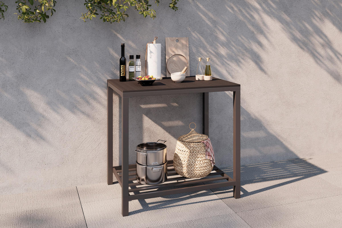 OUTDOORKÜCHE - Anthrazit, Modern, Kunststoff/Metall (90/84/61,5cm) - Ambia Garden