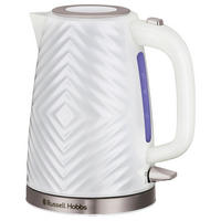 WASSERKOCHER Groove White 26381-70 1,7 L  - Weiß, Basics, Kunststoff/Metall (16,5/24,5/21,5cm) - Russel Hobbs