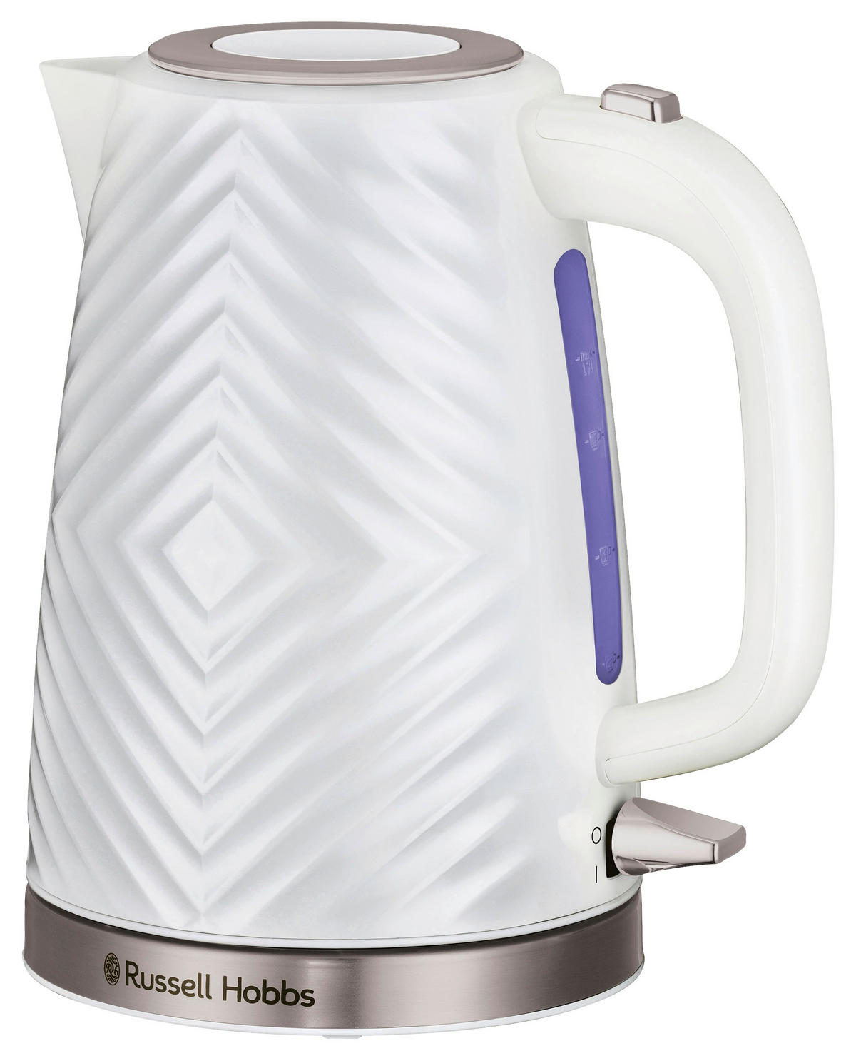 WASSERKOCHER Groove White 26381-70 1,7 L  - Weiß, Basics, Kunststoff/Metall (16,5/24,5/21,5cm) - Russel Hobbs