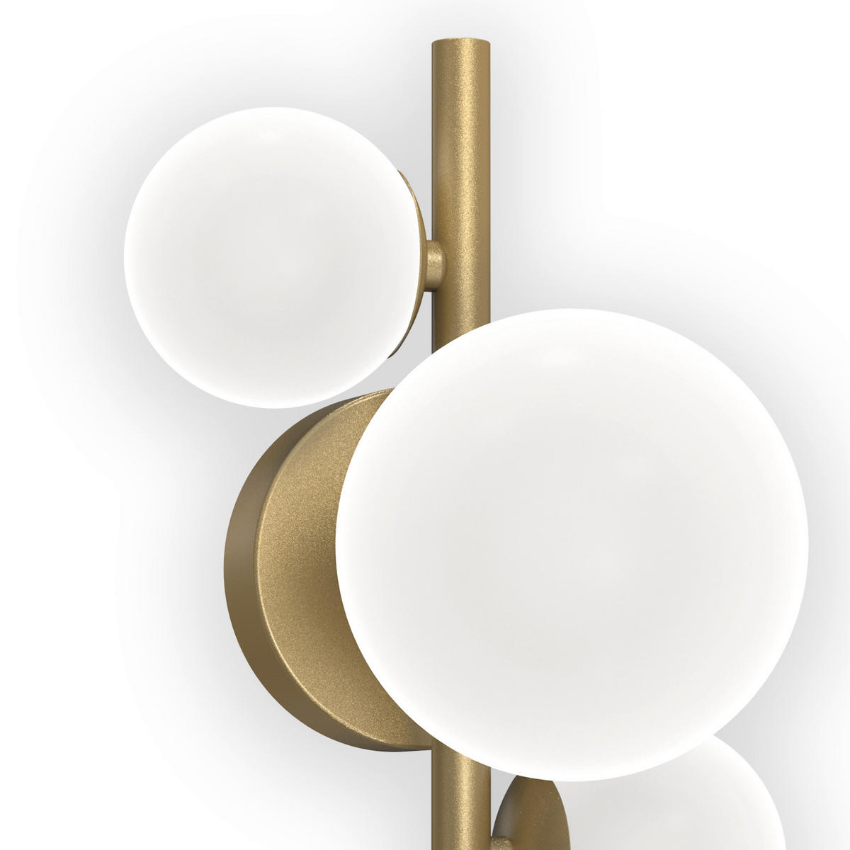 WANDLEUCHTE Paloma 23/33/18 cm   - Goldfarben, Design, Glas/Metall (23/33/18cm)