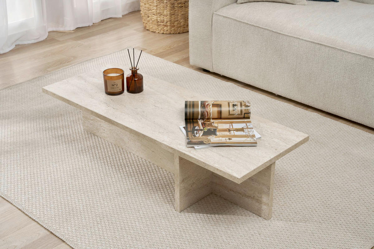COUCHTISCH Elfenbein  - Elfenbein, MODERN, Holzwerkstoff (120/30/45cm) - MID.YOU