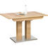 AUSZIEHTISCH Asteiche furniert rechteckig Edelstahlfarben, Eichefarben - Edelstahlfarben/Eichefarben, KONVENTIONELL, Holz (120(170)/80/76cm) - Linea Natura AUSZIEHTISCH Asteiche furniert rechteckig Edelstahlfarben, Eichefarben - Edelstahlfarben/Eichefarben, KONVENTIONELL, Holz (120(170)/80/76cm) - Linea Natura