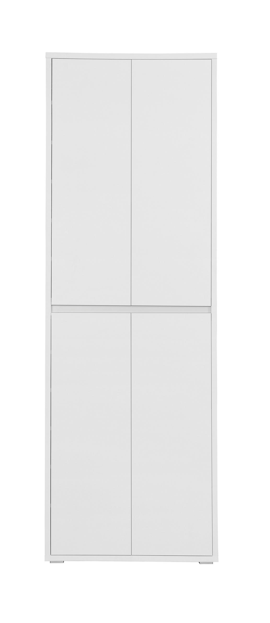 BOTNÍK, bílá, 70/210/34 cm - bílá, Konvenční, kompozitní dřevo (70/210/34cm) - Xora