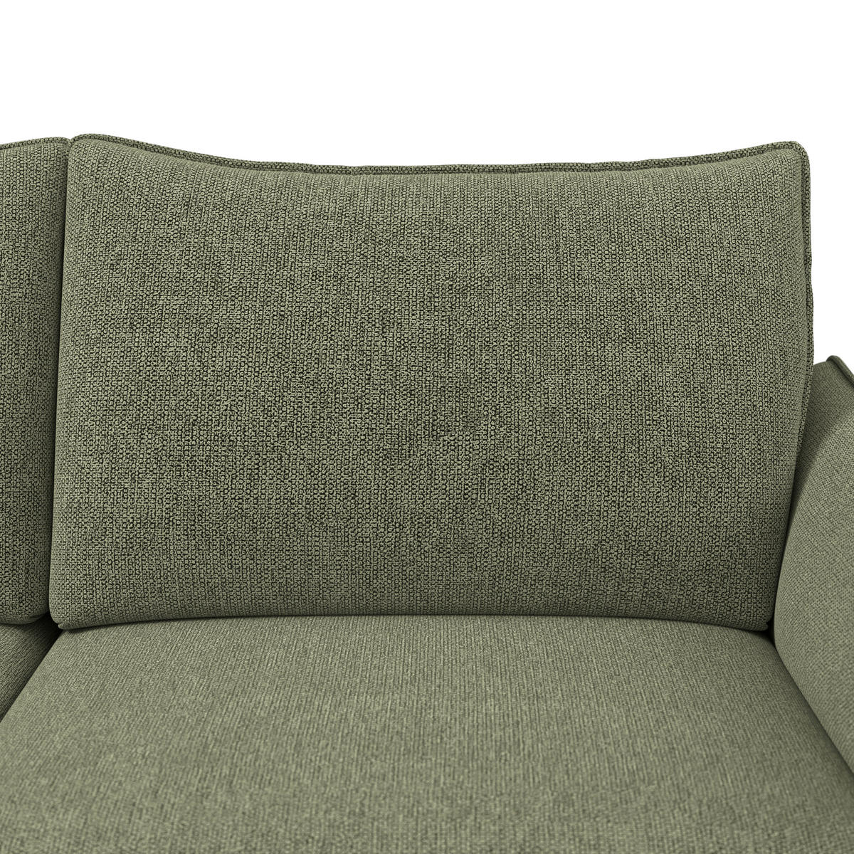 3-SITZER-SOFA Chenille Grün  - Schwarz/Grün, Konventionell, Textil/Metall (184/90/92cm) - Elegando