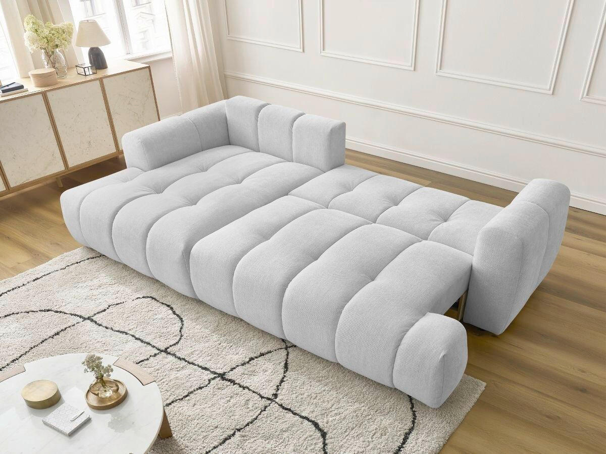 ECKSCHLAFSOFA FUJI Leinenoptik Hellgrau  inkl.  - Hellgrau/Schwarz, MODERN, Kunststoff/Textil (160/292cm)