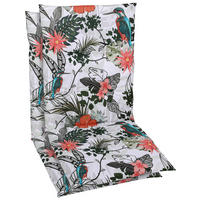 SESSELAUFLAGENSET in Grün, Hellgrau Floral  - Hellgrau/Grün, Design, Textil (48/5/108cm)