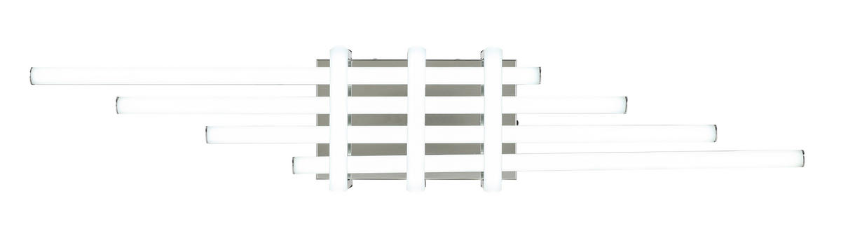 DECKENLEUCHTE    78/14/8 cm  - Chromfarben, Trend, Kunststoff/Metall (78/14/8cm) - Collett's Monde