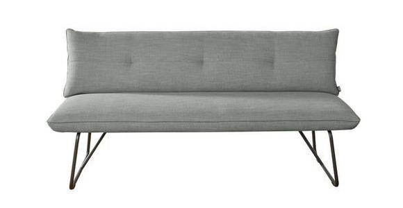 SITZBANK 180/90/70 cm in Grau - Schwarz/Grau, Design, Textil/Metall (180/90/70cm) - Dieter Knoll