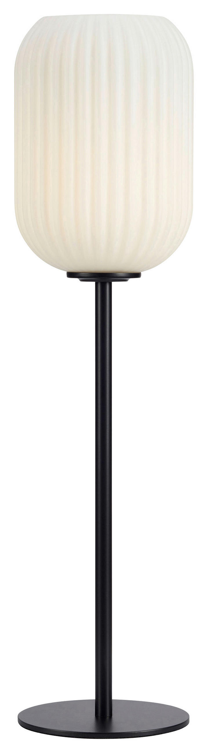 TISCHLEUCHTE CAVA 14/55 cm   - Schwarz/Weiß, Basics, Glas/Metall (14/55cm) - Markslöjd