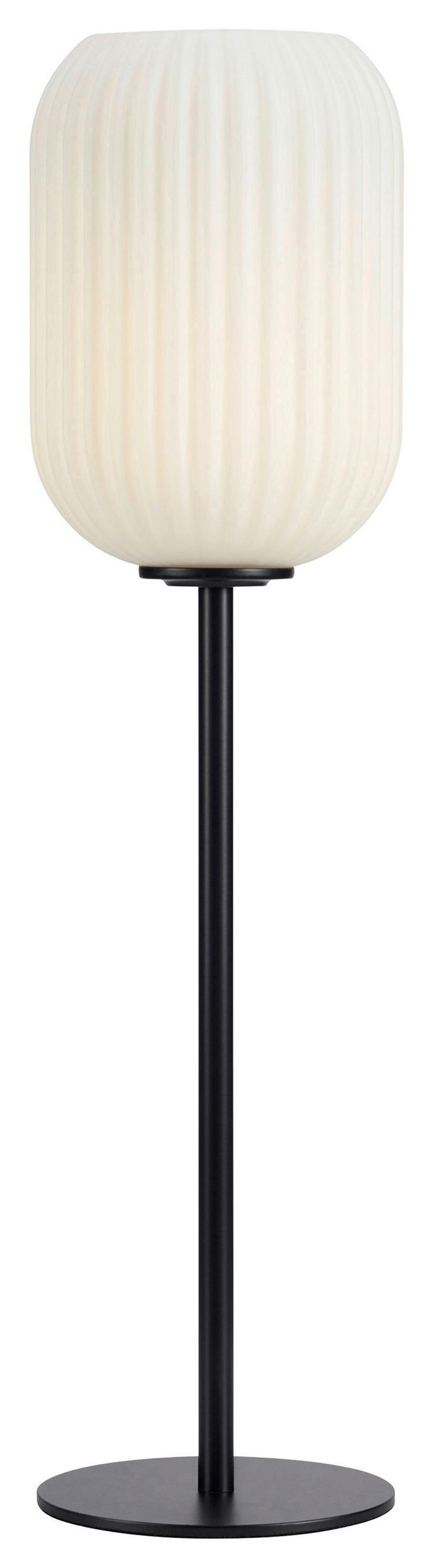 TISCHLEUCHTE CAVA 14/55 cm   - Schwarz/Weiß, Basics, Glas/Metall (14/55cm) - Markslöjd